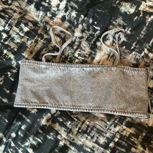 Zara Jeans crop top New with tags m-l size